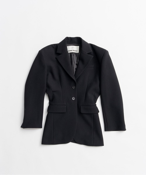 PRANK PROJECT（プランクプロジェクト）の「【2026Autumn Pre-Order】パフウエストシングルジャケット / Puff Waist Single Jacket（テーラードジャケット・レディース・ブラック/グレー/モカ・FREE）」の19枚目の写真