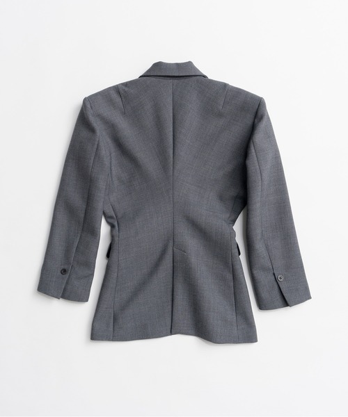 PRANK PROJECT（プランクプロジェクト）の「【2026Autumn Pre-Order】パフウエストシングルジャケット / Puff Waist Single Jacket（テーラードジャケット・レディース・ブラック/グレー/モカ・FREE）」の22枚目の写真