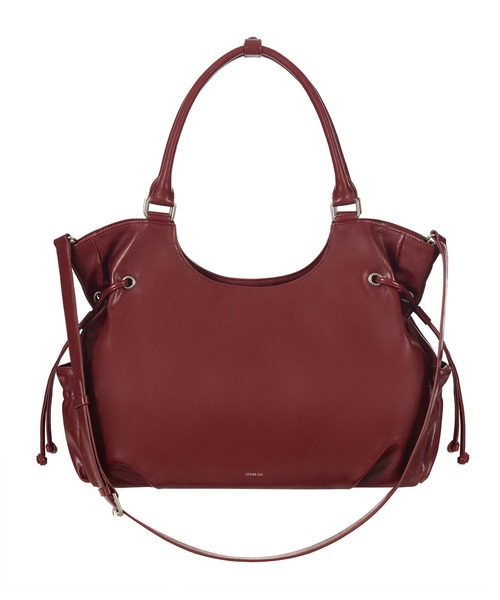 STAND OIL(スタンドオイル)の「STAND OIL/スタンドオイル BREEZY BAG ブリージーバッグ 2WAY ハンドバッグ ショルダーバッグ 大容量 通勤 通学 レディース 秋 秋服 2026年秋冬(ショルダーバッグ・レディース・ブラック/グレー/ワインレッド・FREE)」の11枚目の写真