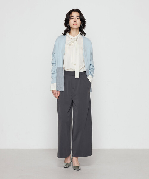 COMME CA(コムサ)の「〔 Sサイズ 〕 リヨセルストライプ ボウタイブラウス(シャツ/ブラウス・レディース・グレイッシュベージュ/ライトグレー・5号)」の21枚目の写真