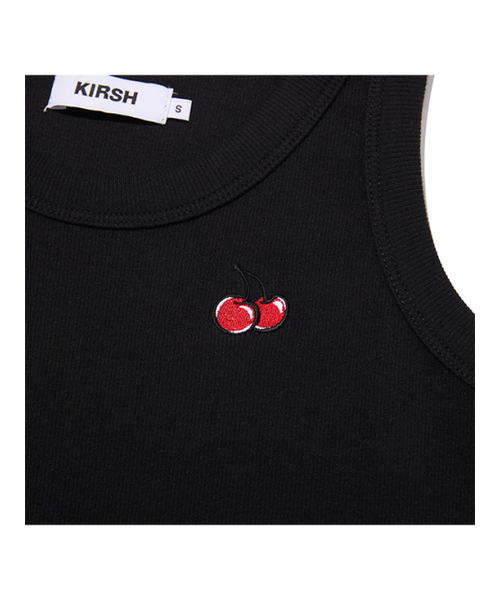 KIRSH（キルシー）の「スモールチェリー スリムフィット スリーブレス [ブラック]（Tシャツ/カットソー・レディース・その他・SMALL/MEDIUM）」の3枚目の写真
