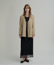 LE'RURE（リルアー）の「Wide pocket nocollar jacket（ノーカラージャケット）」