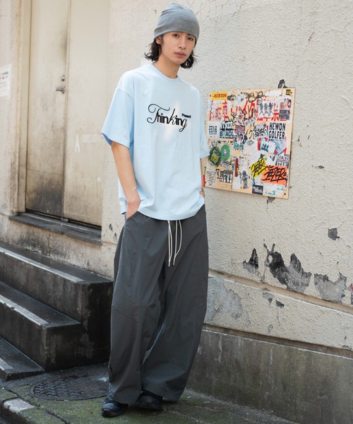 WEGO（ウィゴー）の「WEGO/【26年春夏新作】接触冷感3D刺繍Tシャツ（Tシャツ/カットソー・メンズ・ホワイト/サックスブルー・MEDIUM/LARGE）」の3枚目の写真
