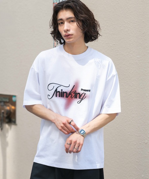 WEGO（ウィゴー）の「WEGO/【26年春夏新作】接触冷感3D刺繍Tシャツ（Tシャツ/カットソー・メンズ・ホワイト/サックスブルー・MEDIUM/LARGE）」の14枚目の写真