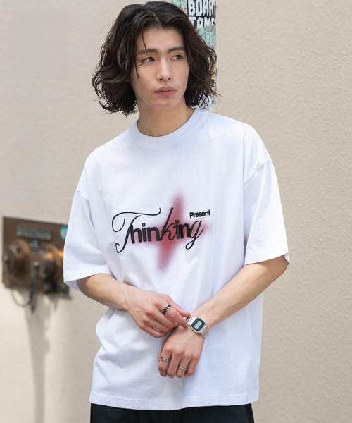 WEGO（ウィゴー）の「WEGO/【26年春夏新作】接触冷感3D刺繍Tシャツ（Tシャツ/カットソー・メンズ・ホワイト/サックスブルー・MEDIUM/LARGE）」の15枚目の写真