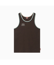 Signature Double Binding Sleeveless Top_Brown