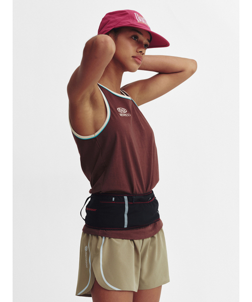 MENASOO(ミナス)の「Signature Double Binding Sleeveless Top_Brown(Tシャツ/カットソー・レディース・ブラウン・F)」の3枚目の写真