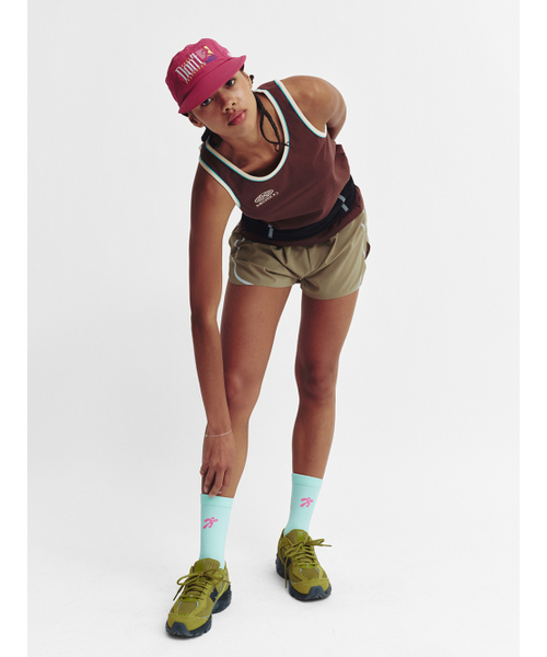 MENASOO(ミナス)の「Signature Double Binding Sleeveless Top_Brown(Tシャツ/カットソー・レディース・ブラウン・F)」の5枚目の写真