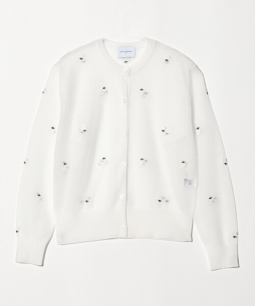 UNITED ARROWS(ユナイテッドアローズ)の「シアー フラワー カーディガン(カーディガン/ボレロ・レディース・ホワイト/ブラック・FREE)」の9枚目の写真