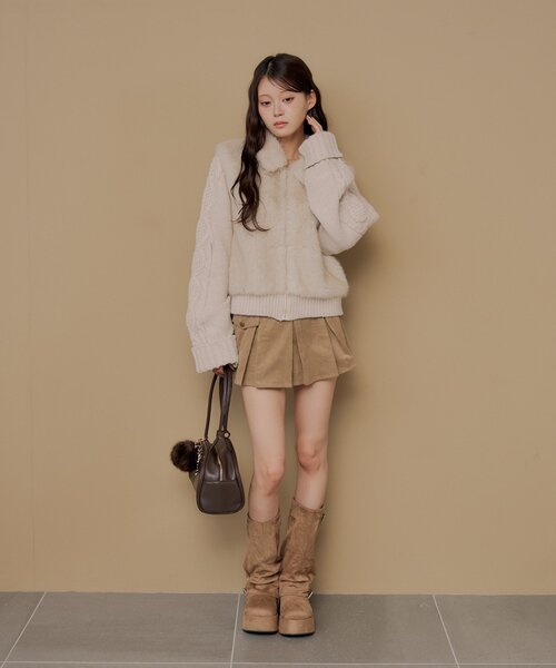Chico(チコ)の「厚底ベルトカバーブーツ(ブーツ・レディース・ブラウン/ブラック/ベージュ・SMALL/LARGE/MEDIUM)」の9枚目の写真