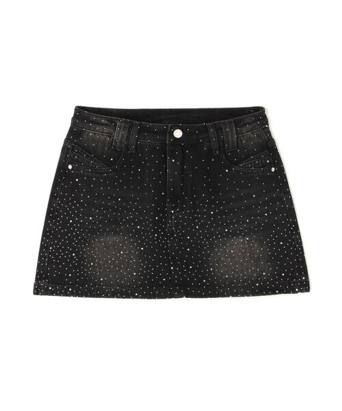 L.H.P(エルエイチピー)の「MAVYTH/メヴィス/RHINESTONE MINI SKIRT(スカート・レディース・ブルー系その他3/ブラック・M/L)」の7枚目の写真