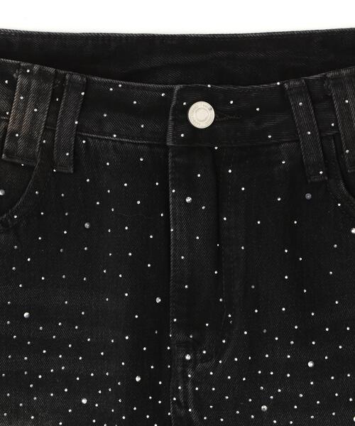 L.H.P(エルエイチピー)の「MAVYTH/メヴィス/RHINESTONE MINI SKIRT(スカート・レディース・ブルー系その他3/ブラック・M/L)」の9枚目の写真