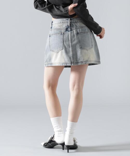 L.H.P(エルエイチピー)の「MAVYTH/メヴィス/RHINESTONE MINI SKIRT(スカート・レディース・ブルー系その他3/ブラック・M/L)」の18枚目の写真