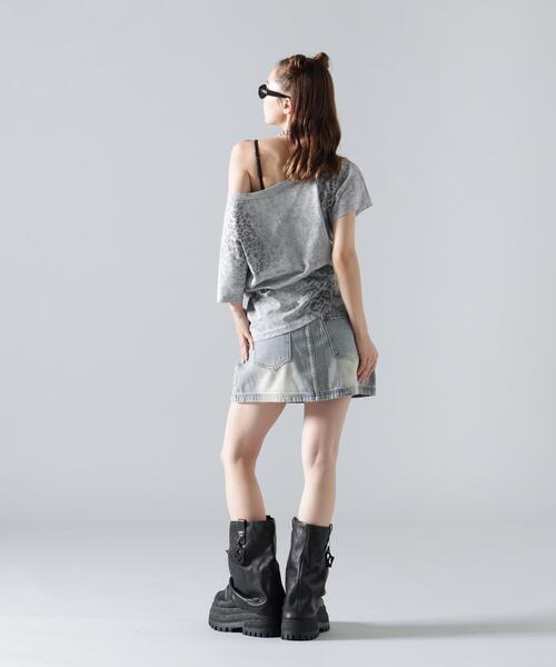 L.H.P(エルエイチピー)の「MAVYTH/メヴィス/RHINESTONE MINI SKIRT(スカート・レディース・ブルー系その他3/ブラック・M/L)」の21枚目の写真