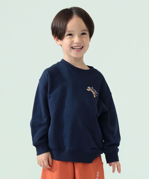BEAMS mini(ビームスミニ)の「【COLLABORATION】那須どうぶつ王国・神戸どうぶつ王国 / アニマル HIP スウェット 2026FW(90~140cm)(スウェット・キッズ・ホワイト系その他5/ネイビー/オレンジ系その他3・120/90/110/100/140/130)」の2枚目の写真
