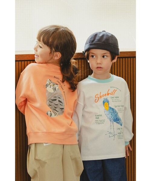 BEAMS mini(ビームスミニ)の「【COLLABORATION】那須どうぶつ王国・神戸どうぶつ王国 / アニマル HIP スウェット 2026FW(90~140cm)(スウェット・キッズ・ホワイト系その他5/ネイビー/オレンジ系その他3・120/90/110/100/140/130)」の12枚目の写真