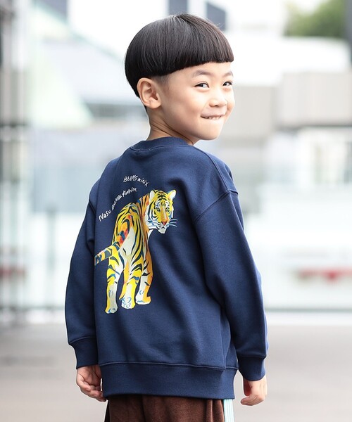 BEAMS mini(ビームスミニ)の「【COLLABORATION】那須どうぶつ王国・神戸どうぶつ王国 / アニマル HIP スウェット 2026FW(90~140cm)(スウェット・キッズ・ホワイト系その他5/ネイビー/オレンジ系その他3・120/90/110/100/140/130)」の17枚目の写真