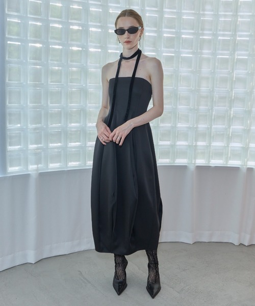JOSE MOON(ジョゼムーン)の「BARE BRREL DRESS(ワンピース・レディース・ブラック/ホワイト・38/36)」の4枚目の写真