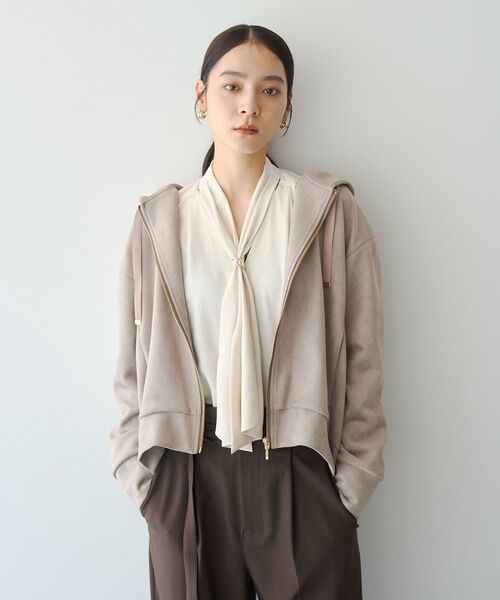 YECCA VECCA(イェッカヴェッカ)の「スカーフリング付きボウタイブラウス(シャツ/ブラウス・レディース・ブルー系その他7/マルチ/ネイビー/アイボリー・FREE)」の18枚目の写真