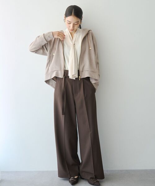 YECCA VECCA(イェッカヴェッカ)の「スカーフリング付きボウタイブラウス(シャツ/ブラウス・レディース・ブルー系その他7/マルチ/ネイビー/アイボリー・FREE)」の20枚目の写真