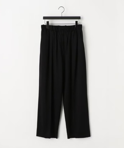 STUDIOUS(ステュディオス)の「46G Pintuck Pants(スラックス・メンズ・ブラック・M/L)」の2枚目の写真