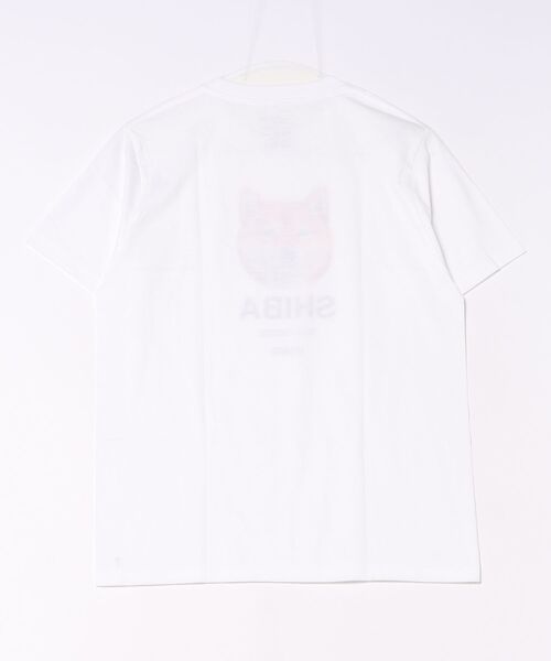Moftique(モフティック)の「Moftique(モフティック) エントリーモデル 半袖Tシャツ アニマル 柴犬 ドッグ ペット インクジェットプリント 褪せ感 4.0オンス 薄手 トップス カットソー 夏 カジュアル レディース ユニセックス(Tシャツ/カットソー・レディース・ホワイト・S)」の2枚目の写真