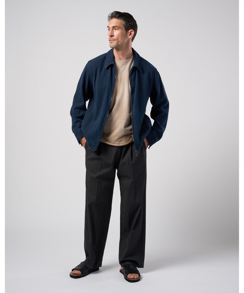 wjk(ダヴルジェイケイ)の「viscose linen semi-wide slacks(スラックス・メンズ・ブラウン/スミクロ・X-LARGE/LARGE/MEDIUM/SMALL)」の15枚目の写真