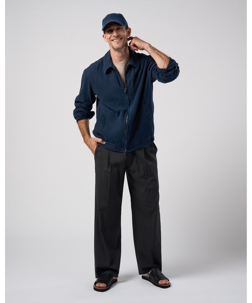 wjk(ダヴルジェイケイ)の「viscose linen semi-wide slacks(スラックス・メンズ・ブラウン/スミクロ・X-LARGE/LARGE/MEDIUM/SMALL)」の16枚目の写真
