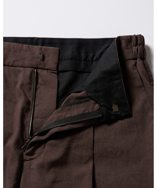 wjk(ダヴルジェイケイ)の「viscose linen semi-wide slacks(スラックス・メンズ・ブラウン/スミクロ・X-LARGE/LARGE/MEDIUM/SMALL)」の17枚目の写真