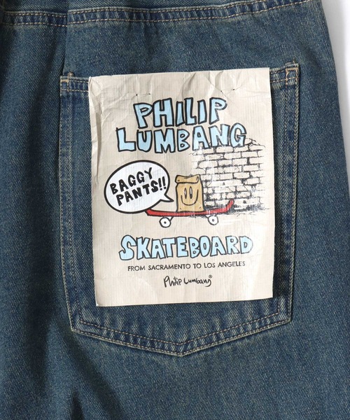 Philip Lumbang(フィリップランバン)の「Philip Lumbang/フィリップランバン オーバーサイズ ストリート ヴィンテージ加工 ワイドデニムパンツ/バギーパンツ/レディース メンズ(デニムパンツ・メンズ・ブラウン/ブルー/ブラック・M/L/XL)」の20枚目の写真