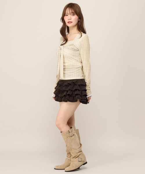 Heather(ヘザー)の「レーストリムリボンカットソー 1077825(Tシャツ/カットソー・レディース・ブラック/アイボリー/ベージュ系・FREE)」の17枚目の写真