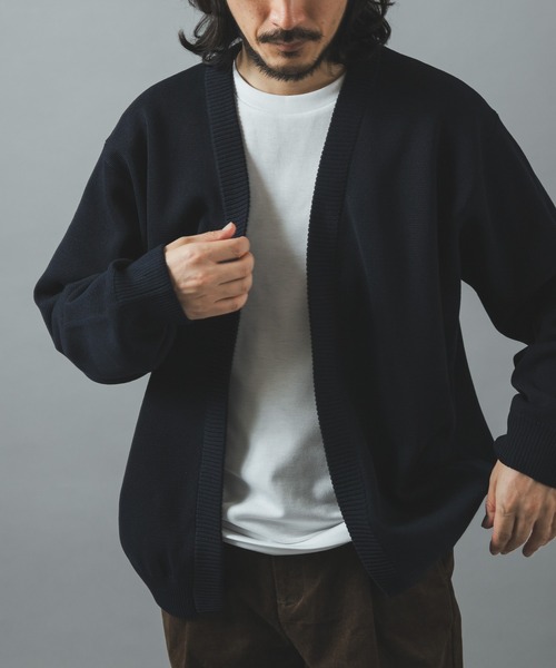 ITEMS URBANRESEARCH(アイテムズ アーバンリサーチ)の「高機能ニットカーディガンアンサンブル(カーディガン/ボレロ・メンズ・モカ/ネイビー/ダークグレー/ブラック・MEDIUM/LARGE)」の9枚目の写真