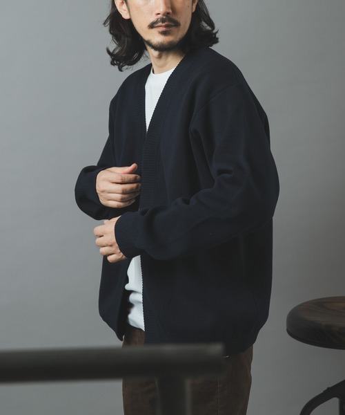 ITEMS URBANRESEARCH(アイテムズ アーバンリサーチ)の「高機能ニットカーディガンアンサンブル(カーディガン/ボレロ・メンズ・モカ/ネイビー/ダークグレー/ブラック・MEDIUM/LARGE)」の10枚目の写真