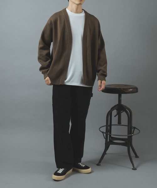 ITEMS URBANRESEARCH(アイテムズ アーバンリサーチ)の「高機能ニットカーディガンアンサンブル(カーディガン/ボレロ・メンズ・モカ/ネイビー/ダークグレー/ブラック・MEDIUM/LARGE)」の6枚目の写真