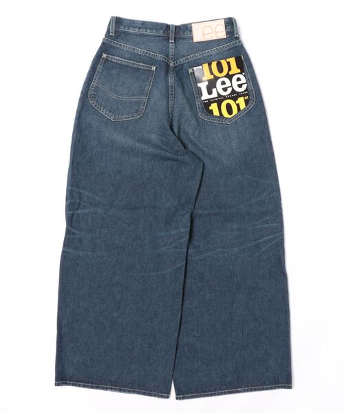 Lee（リー）の「【101 101周年記念特別モデル】ANNIVERSARY 101 ICONIC SUPER WIDE TUCK PANTS セットアップ可（デニムパンツ・レディース・ブルー・X-SMALL/SMALL/MEDIUM）」の2枚目の写真