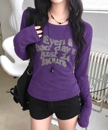 SHEENA（シーナ）の「【新色追加】メッセージロゴフィットロンT（Tシャツ/カットソー）」