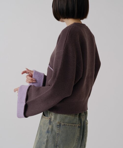 goocy(グーシー)の「アルパカタッチダブルフェイスカーデ(カーディガン/ボレロ・レディース・ブラウン/アイボリー/ブラック・FREE)」の20枚目の写真