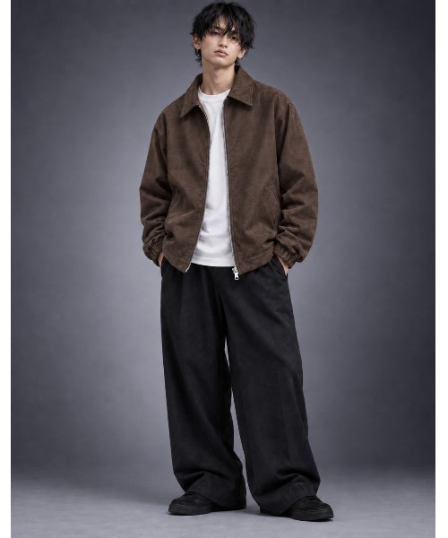 Sakka(サッカ)の「フェイクスエードZIPブルゾン66-H209(ブルゾン・メンズ・ブラック/ブラウン/ベージュ・LARGE/MEDIUM)」の7枚目の写真