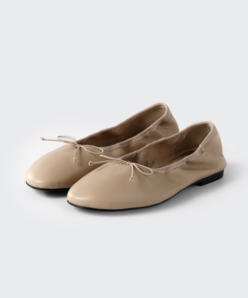 MUSINSA STANDARD WOMAN（ムシンサスタンダードウーマン）の「ウィメンズシャーリングバレリーナフラットシューズ[ベージュ]（バレエシューズ・レディース・その他・23cm/23.5cm/24cm/24.5cm/25cm）」の2枚目の写真