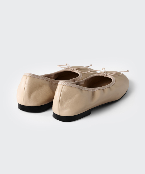 MUSINSA STANDARD WOMAN（ムシンサスタンダードウーマン）の「ウィメンズシャーリングバレリーナフラットシューズ[ベージュ]（バレエシューズ・レディース・その他・23cm/23.5cm/24cm/24.5cm/25cm）」の3枚目の写真
