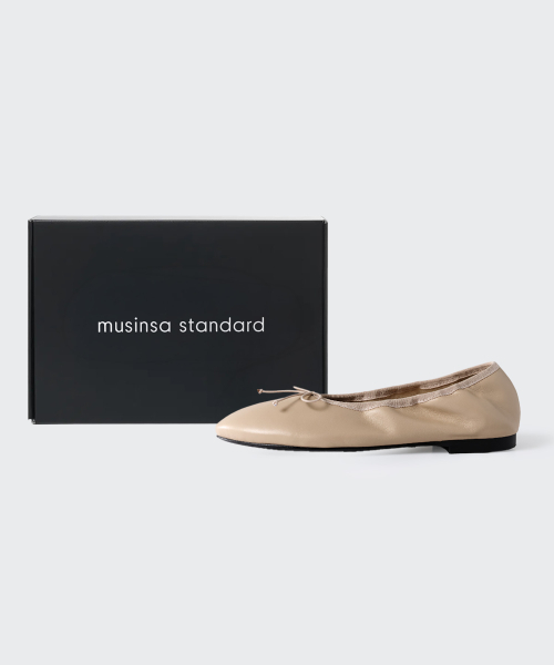 MUSINSA STANDARD WOMAN（ムシンサスタンダードウーマン）の「ウィメンズシャーリングバレリーナフラットシューズ[ベージュ]（バレエシューズ・レディース・その他・23cm/23.5cm/24cm/24.5cm/25cm）」の9枚目の写真