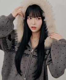 冬の韓国っぽカジュアルはこれで決まり、ノルディックファーパーカー