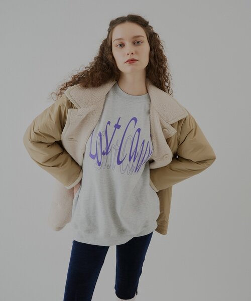 WHIMSIC(ウィムジック)の「【UNISEX】ボアフリースカーコート(その他アウター・レディース・ブラック/アイボリー・FREE)」の13枚目の写真
