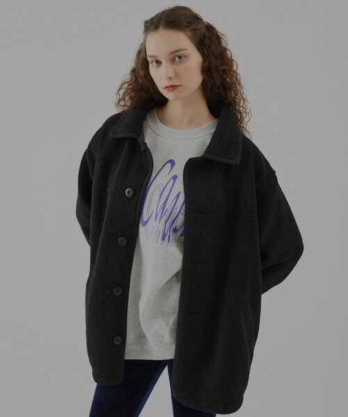 WHIMSIC(ウィムジック)の「【UNISEX】ボアフリースカーコート(その他アウター・レディース・ブラック/アイボリー・FREE)」の21枚目の写真