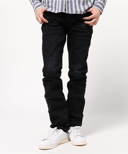 90s- 日本製 KARL LAGERFELD ブラックジーンズ DCブランド KURO（クロ）の「KURO ブラックジーンズ DIAMANTE BLACK(MODERN