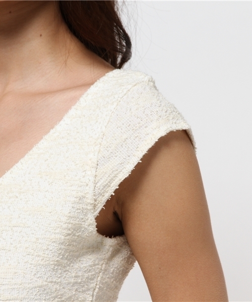 rienda（リエンダ）の「ツィードペプラムOP（ワンピース・レディース・ミント/ホワイト・SMALL/MEDIUM）」の12枚目の写真