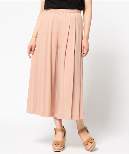 GLOBAL WORK（グローバルワーク）の「ジョーゼットスカーチョ/722434（その他パンツ・レディース・ブラウン/ピンク系その他/ブラック/ネイビー・LARGE/SMALL/MEDIUM）」の4枚目の写真