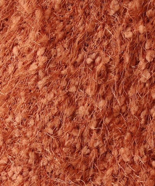 Torrazzo Donna(トラッゾドンナ)の「<TORRAZZO DONNA>フェザーヤーン カーディガン◆(カーディガン/ボレロ・レディース・グレー/オレンジ系その他・FREE)」の12枚目の写真