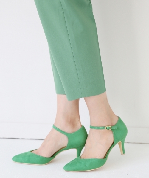 A part by（アパートバイ）の「【WEB限定色・サイズ】セパレートストラップパンプス 745480 （パンプス・レディース・ブラック/サックスブルー/グリーン/ベージュ/イエロー/ピンク/コーラルピンク・M/L/LL/S）」の4枚目の写真