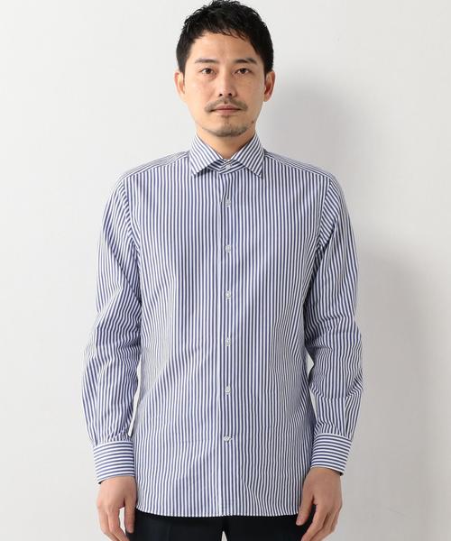 UNITED ARROWS(ユナイテッドアローズ)の「UDET キャンディーストライプ セミワイド ◆(シャツ/ブラウス・メンズ・ケリー/コバルトブルー/ライトピンク・42cm/38cm/39cm/37cm/40cm/36cm/43cm/41cm)」の5枚目の写真